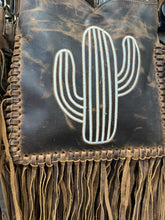 Load image into Gallery viewer, Distressed Leather Fringe Crossbody Purse
