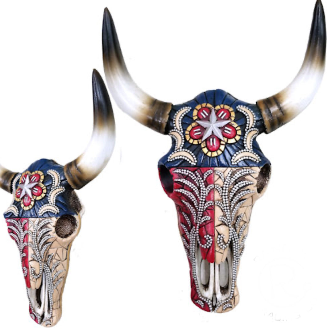 Texas Embellished Cowskull