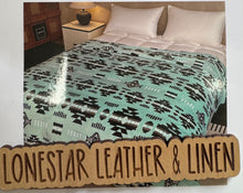 Load image into Gallery viewer, Vera Teal Super Plush Blanket S39
