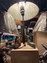 Load image into Gallery viewer, RA7379 Double Pistol Gold &amp; Silver Lamp
