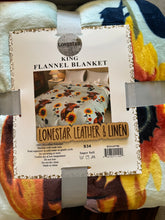 Load image into Gallery viewer, Stephanie Highland Cow Sunflower Blanket S34
