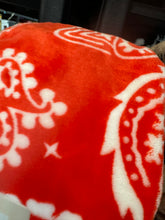 Load image into Gallery viewer, Red Bandana Super Plush Blanket
