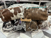 Load image into Gallery viewer, Cowhide Zip Pouches
