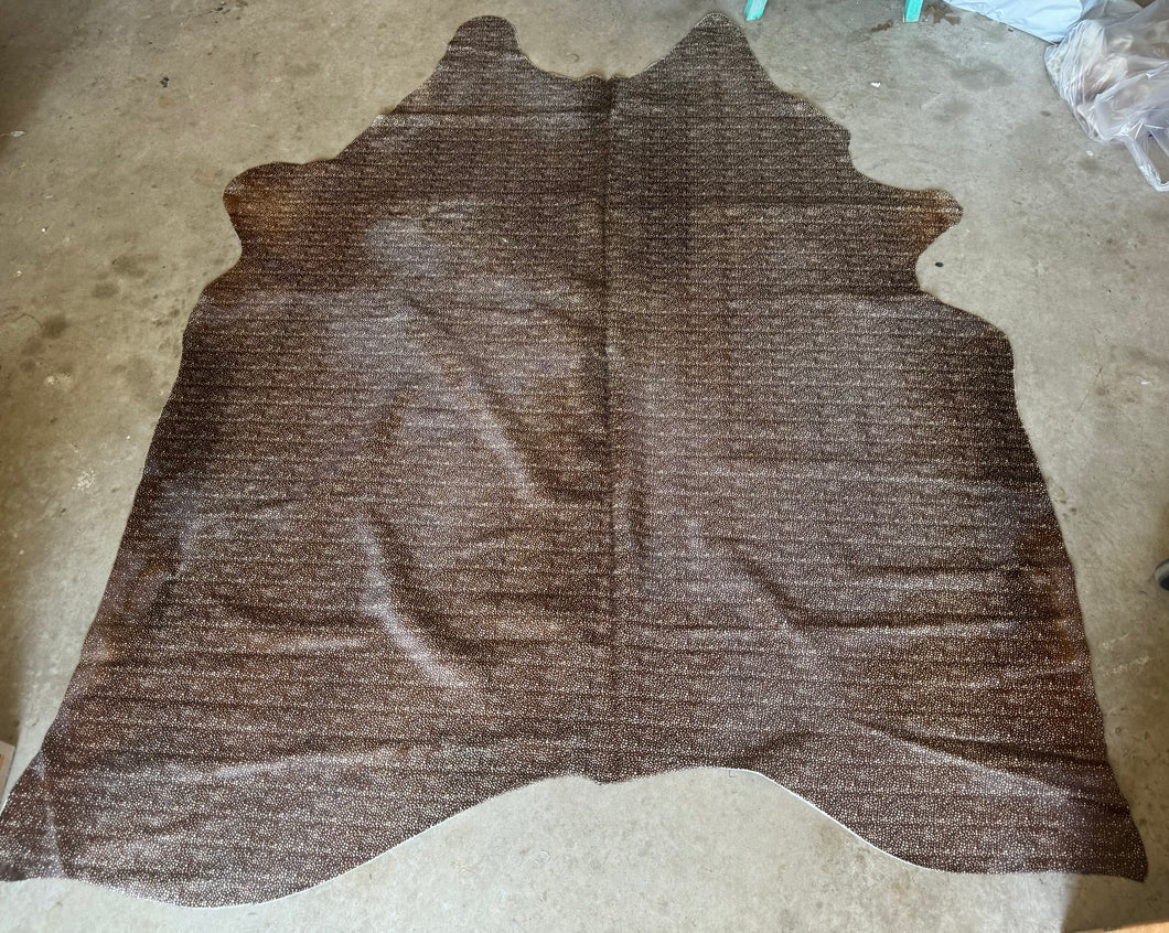 Small Print Axis Printed Cowhide Rug