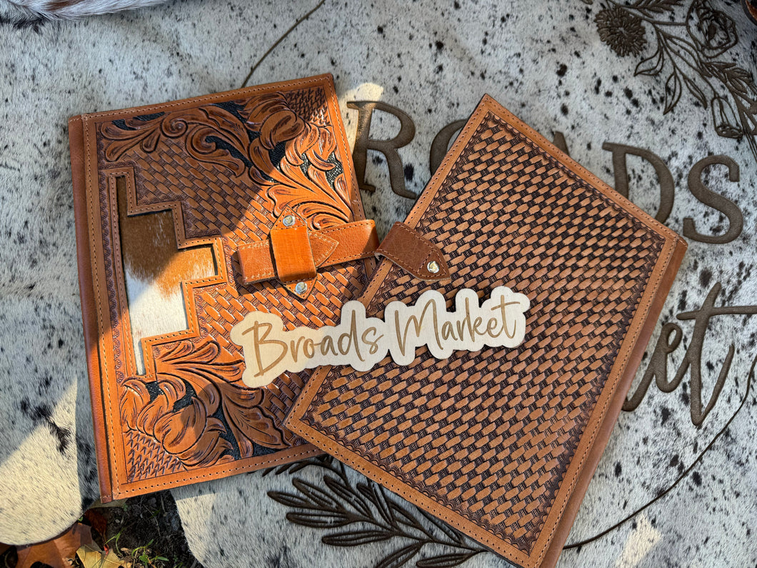 Tooled Cowhide Bible Covers