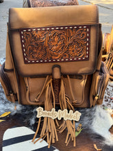 Load image into Gallery viewer, Fringe Distressed Cowhide Backpacks
