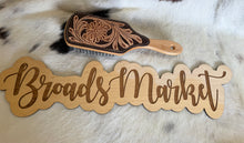 Load image into Gallery viewer, Wooden Leather Hair Brushes

