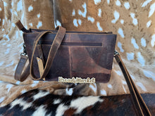 Load image into Gallery viewer, Checkered Leather Crossbody &amp; Wristlet Puse
