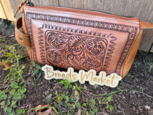 Load image into Gallery viewer, Tooled Leather Cosmetic Cases
