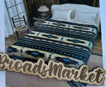 Load image into Gallery viewer, Brown Aztec Super Plush Blanket S4
