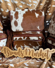 Load image into Gallery viewer, Beige Red Fringe Cowhide Backpacks
