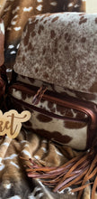 Load image into Gallery viewer, Beige Red Fringe Cowhide Backpacks
