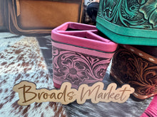 Load image into Gallery viewer, Tooled Leather Cowhide Cups
