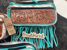 Load image into Gallery viewer, Cowhide Tooled Leather Bum Sling Bags
