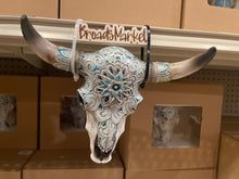 Load image into Gallery viewer, Blue &amp; Silver Cowskull
