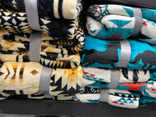 Load image into Gallery viewer, Southwestern Twin Plush Blankets
