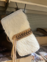 Load image into Gallery viewer, Braided Cowhide Wristlet Wallet
