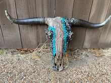 Load image into Gallery viewer, Turqouise Cowboy Cowskull
