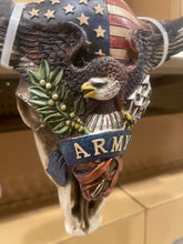 Load image into Gallery viewer, Army Eagle Cowskull Wall Decor
