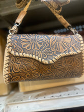 Load image into Gallery viewer, Tooled Floral Crossbody
