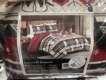 Load image into Gallery viewer, Red Bull Skull Southwestern Bedding Set
