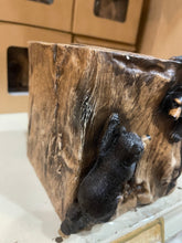 Load image into Gallery viewer, Black Bear Tissue Box Cover
