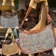 Load image into Gallery viewer, Floral Tooled Crossbody
