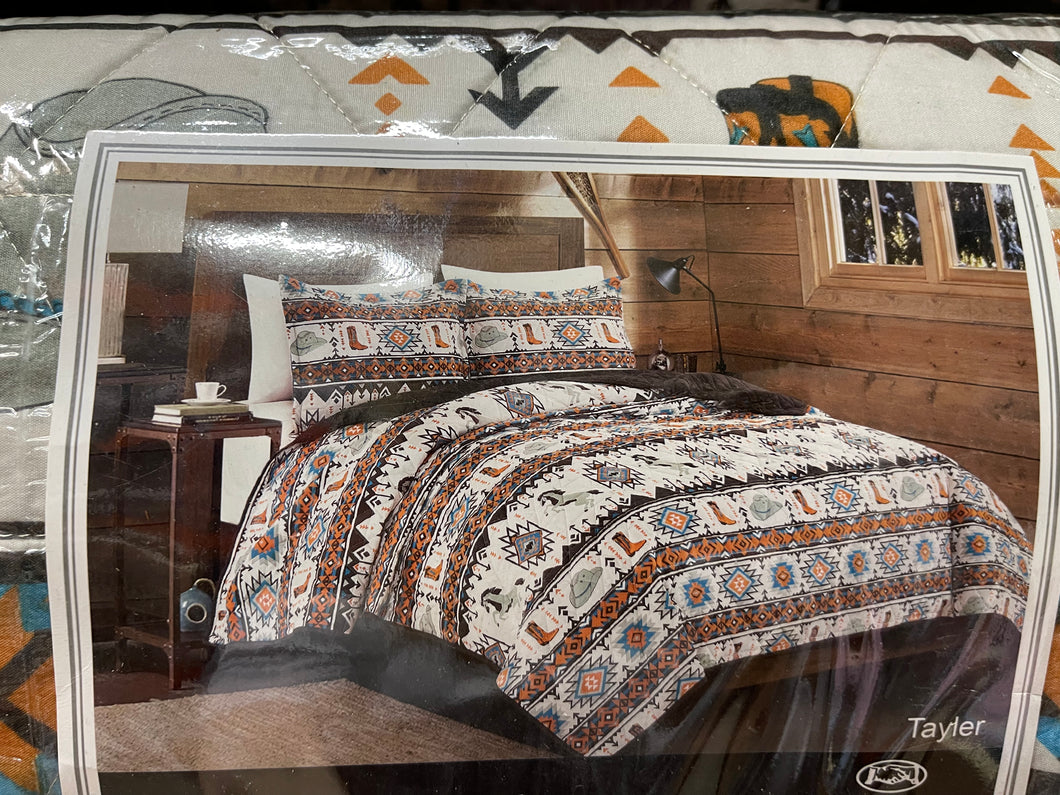 Cowboy Boots Horse Bedding Set