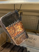 Load image into Gallery viewer, Cowhide Tooled Braided Wristlet Wallets
