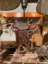 Load image into Gallery viewer, Mosaic Western Saddle Lamp
