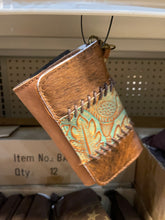 Load image into Gallery viewer, Cowhide Tooled Braided Wristlet Wallets
