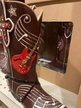 Load image into Gallery viewer, Nashville Guitar Music Boot Vase
