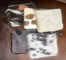 Load image into Gallery viewer, Cowhide Coin Purses
