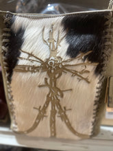 Load image into Gallery viewer, Cowhide Branded Tree Windmill Crossbody Purse
