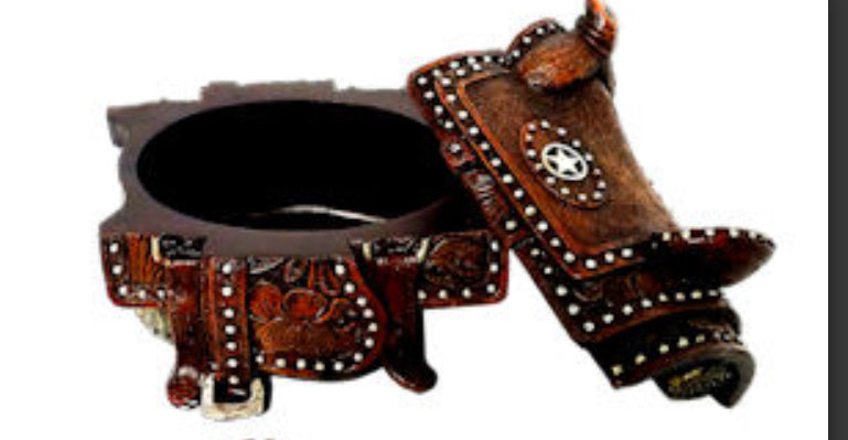 Saddle Jewelry Trinket Box