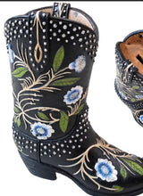 Load image into Gallery viewer, Black Studded Boot Piggy Bank
