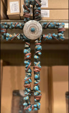 Load image into Gallery viewer, Turquoise Medallion Stone Cross
