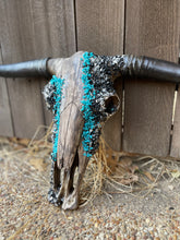 Load image into Gallery viewer, Turqouise Cowboy Cowskull
