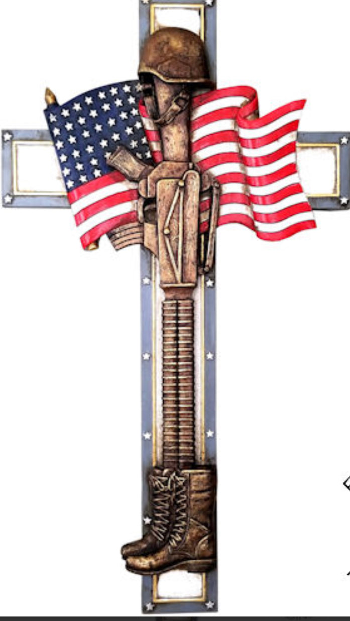 US Military Flag Cross