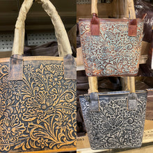 Load image into Gallery viewer, Floral Tooled Handbag
