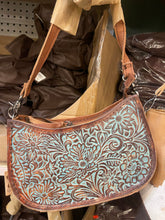 Load image into Gallery viewer, Floral Tooled Crossbody
