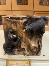 Load image into Gallery viewer, Black Bear Tissue Box Cover
