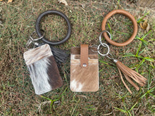 Load image into Gallery viewer, Cowhide Wristlet Card Holders
