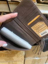 Load image into Gallery viewer, Braided Cowhide Wristlet Wallet
