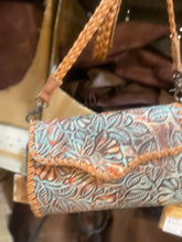 Load image into Gallery viewer, Tooled Floral Crossbody
