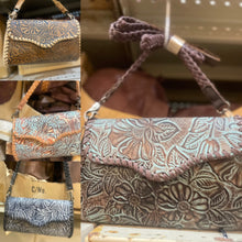 Load image into Gallery viewer, Tooled Floral Crossbody
